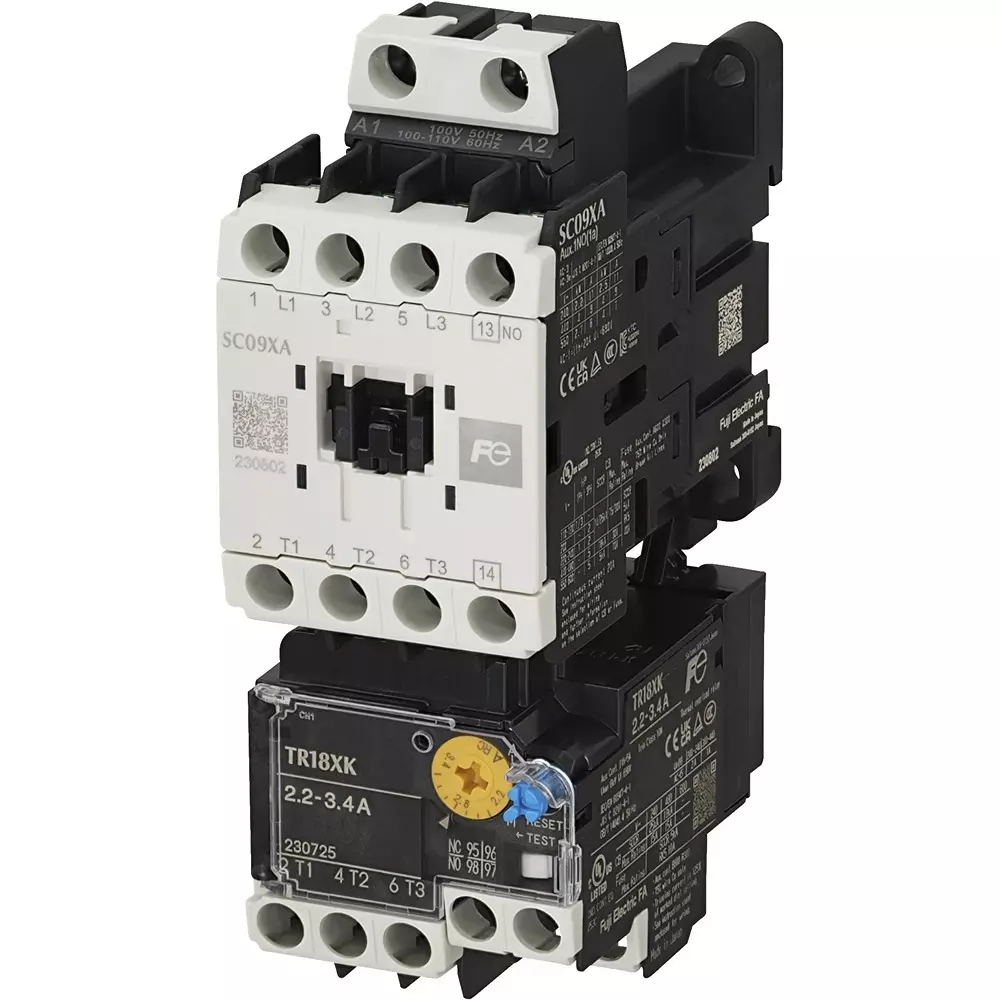 Fuji Electric Manual Electromagnetic Switch 9 Amp Current 1A Auxiliary Contact, SW09XAK-M10T004