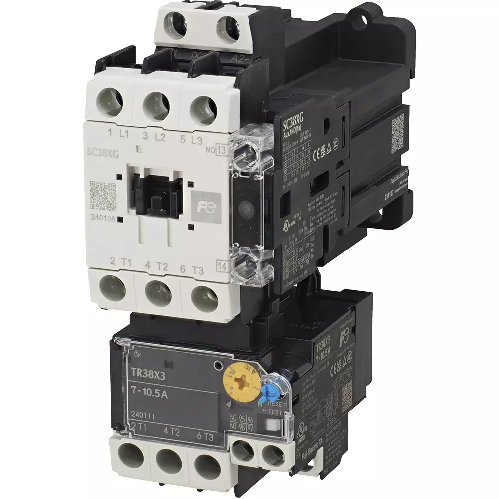 Fuji Electric Manual Electromagnetic Switch 38 Amp Current 1B Auxiliary Contact, SW38XG2-M01T012
