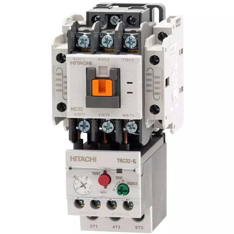 Hitachi Electromagnetic Switch Irreversible Operation 12 million times Mechanical Durability, HC35-T 3.7kW 200V AC100V
