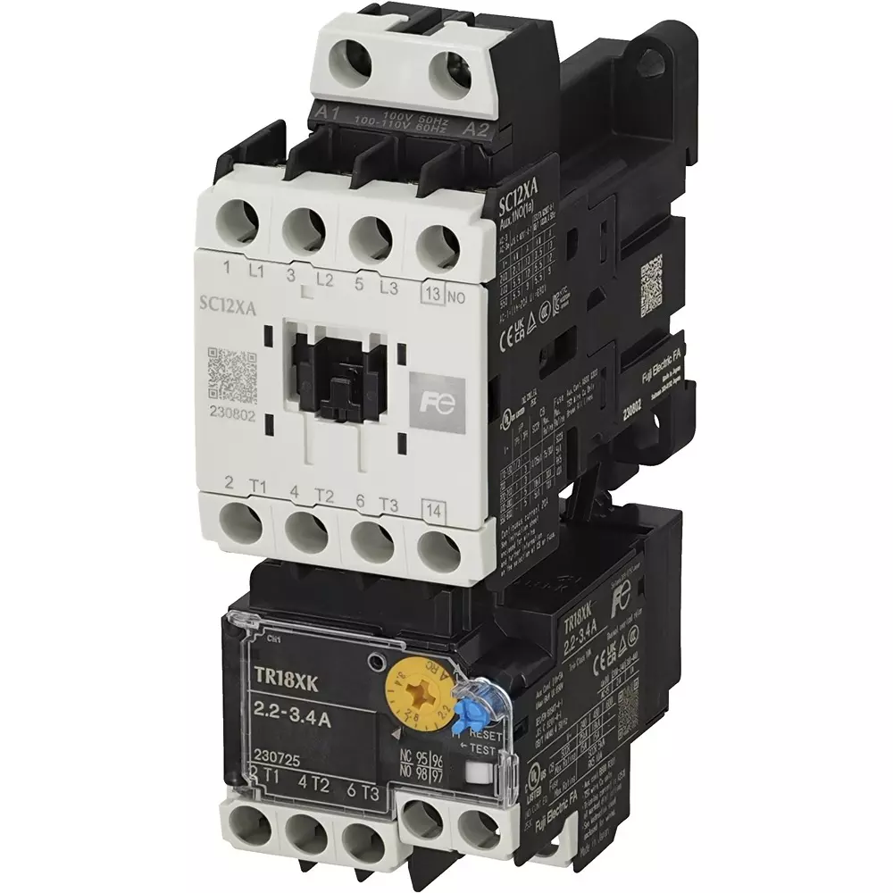 Fuji Electric Manual Electromagnetic Switch 12 Amp Current 1B Auxiliary Contact, SW12XA2-H01T006