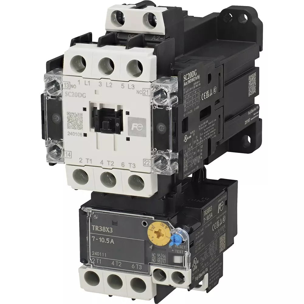 Fuji Electric Manual Electromagnetic Switch 20 Amp Current 2A2B Auxiliary Contact, SW20DG3-E22T005