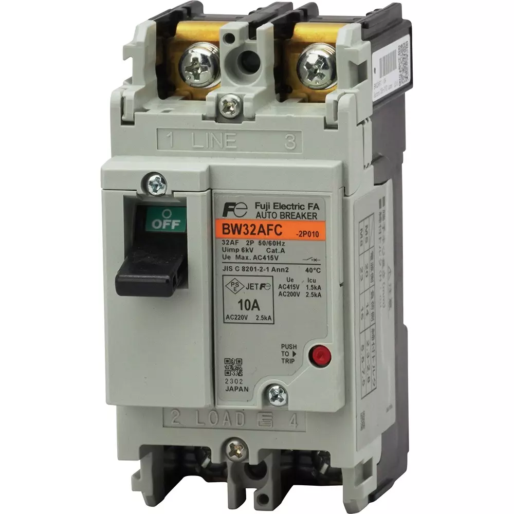 Fuji Electric Auto Breaker AC 500 V, BW32AFC-2P010