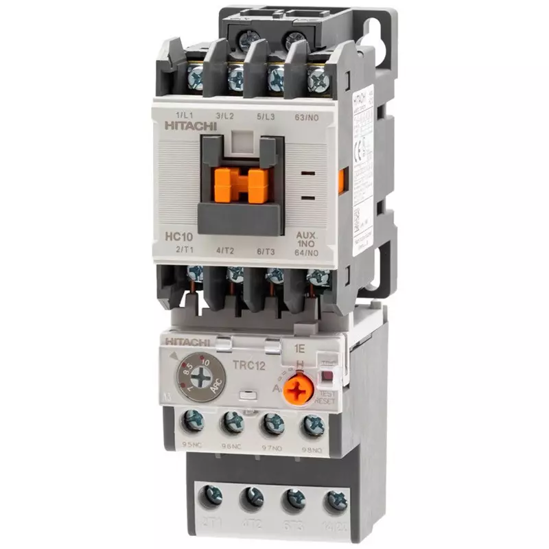 Hitachi Electromagnetic Switch Irreversible Operation 15 million times Mechanical Durability, HC10-T 0.75kW 200V AC200V