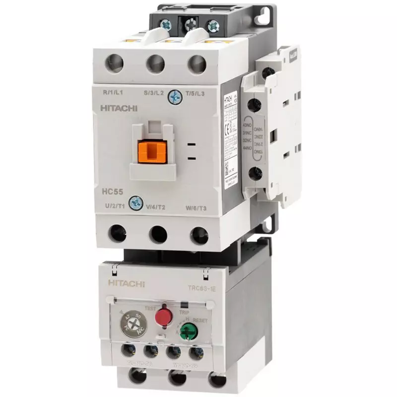 Hitachi Electromagnetic Switch Irreversible Operation 12 million times Mechanical Durability, HC55-T 11kW 200V AC200V