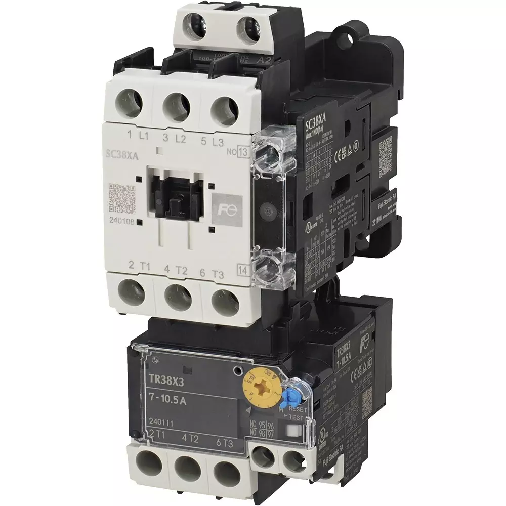 Fuji Electric Manual Electromagnetic Switch 38 Amp Current 1A Auxiliary Contact, SW38XAH2-110T007