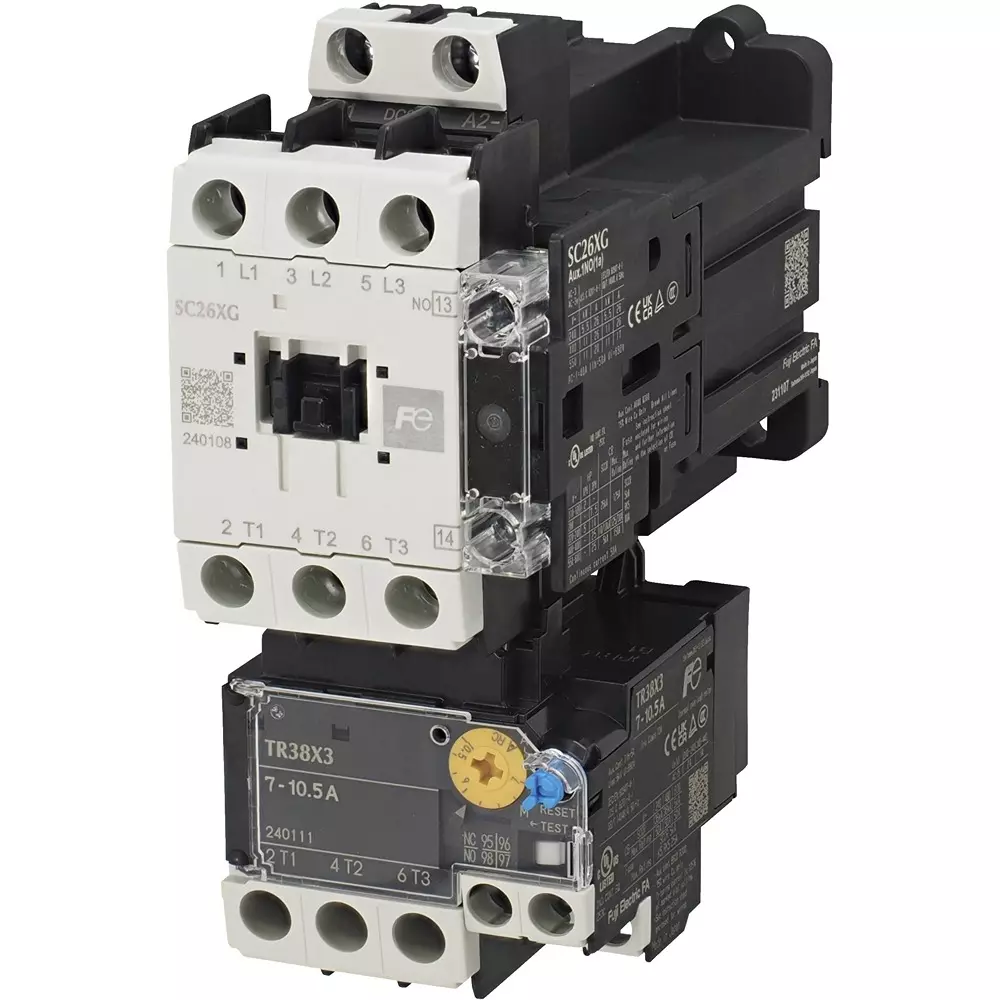 Fuji Electric Manual Electromagnetic Switch 26 Amp Current 1B Auxiliary Contact, SW26XG2-B01T020