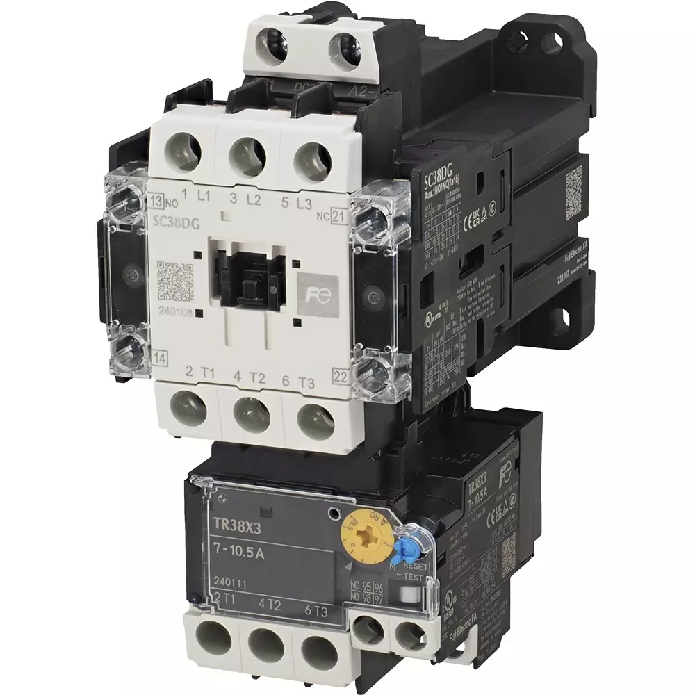Fuji Electric Automatic Electromagnetic Switch 38 Amp Current 1A1B Auxiliary Contact, SW38DG2-H11T009A