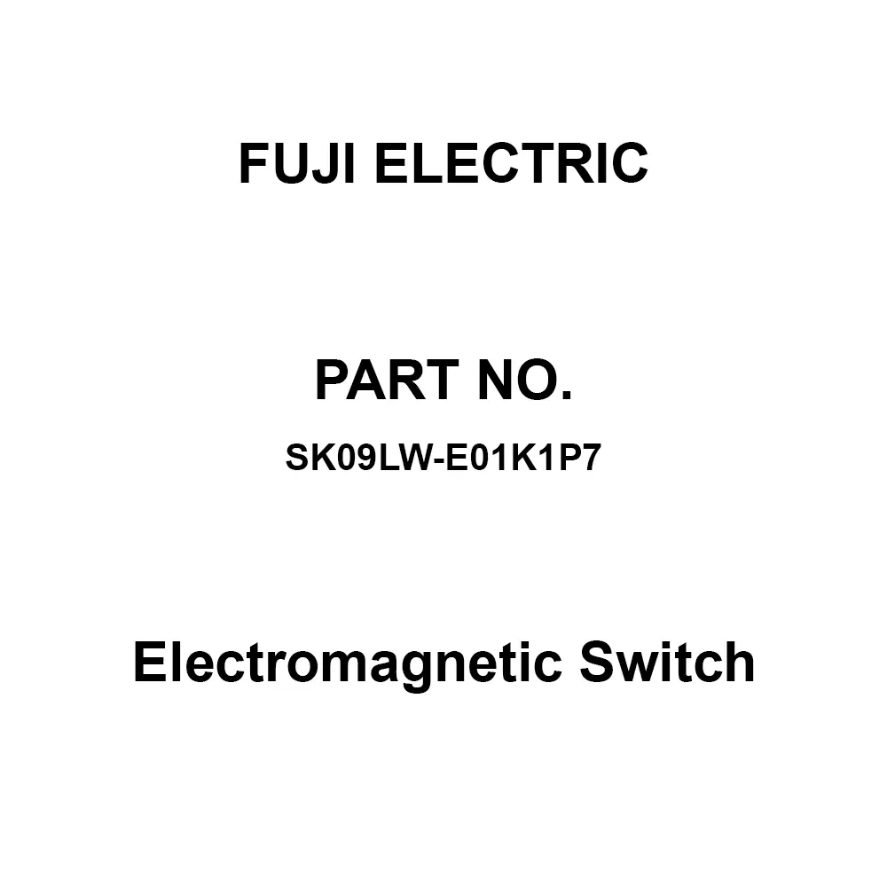 Fuji Electric Electromagnetic Switch 1B Auxiliary Contacts, SK09LW-E01K1P7