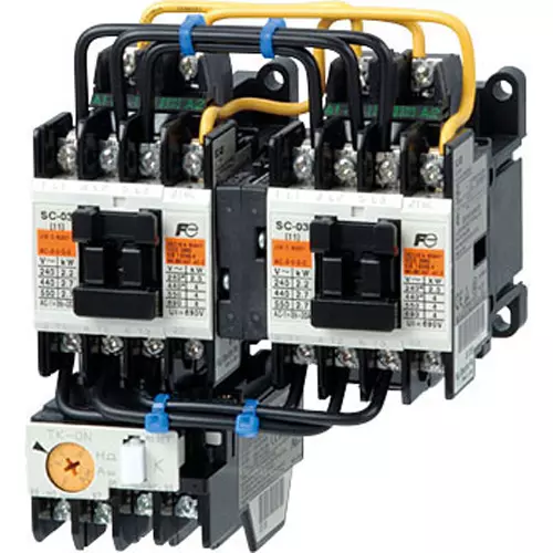 Buy Fuji Electric Reversible Type Electromagnetic Switch, SW-03RM 200V0.75KW AC100V 1B×2 from Industrybuying.com