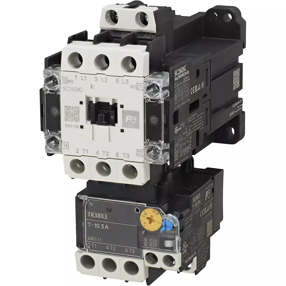 Fuji Electric Manual Electromagnetic Switch 26 Amp Current 1A1B Auxiliary Contact, SW26DG2-L11T012