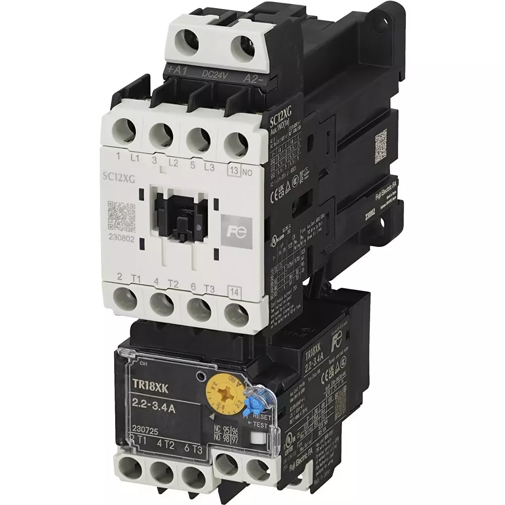 Fuji Electric Automatic Electromagnetic Switch 12 Amp Current 2A1B Auxiliary Contact, SW12XG2-121T005A