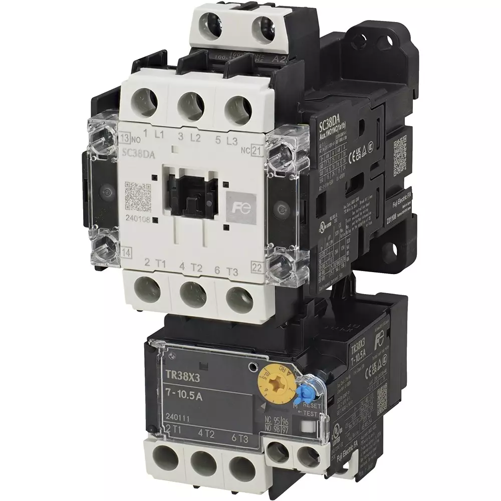 Fuji Electric Manual Electromagnetic Switch 38 Amp Current 2A2B Auxiliary Contact, SW38DA3-P22T004