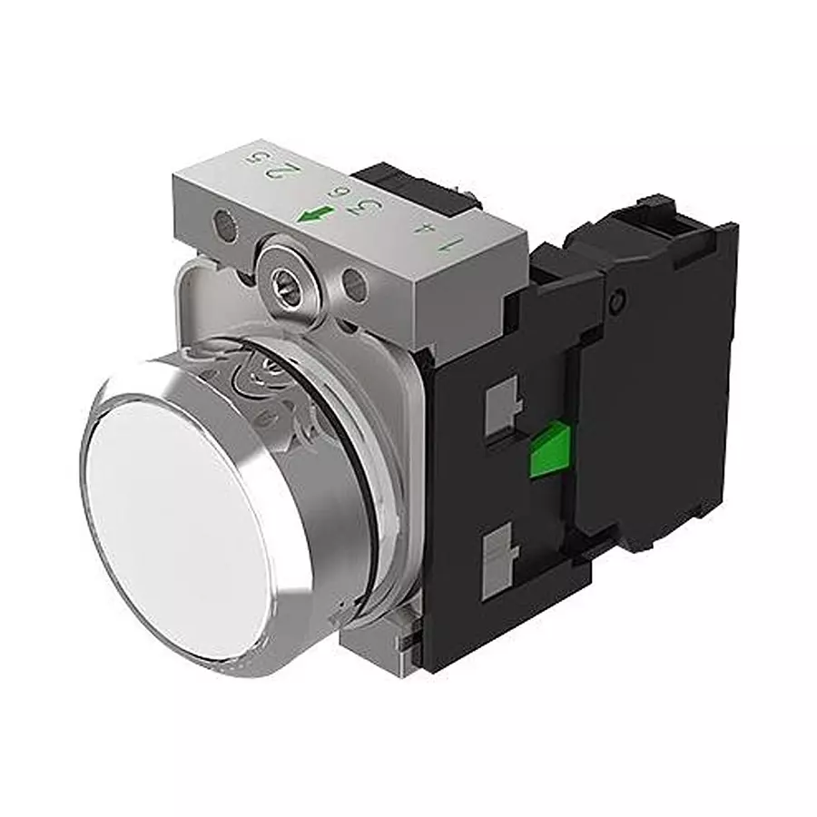EAO INDUSTRIAL PB SWITCH, SPST, 10A, 500V, 45-1131.2190.000.101