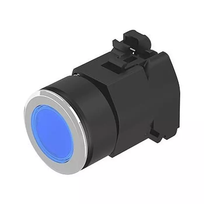 EAO PUSHBUTTON ACTUATOR, ROUND, BLUE, 35MM, 704.032.618