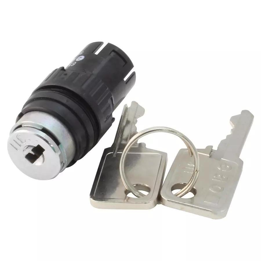 EAO ACTUATOR, SQUARE, KEYLOCK SWITCH, 61-2101.0/D
