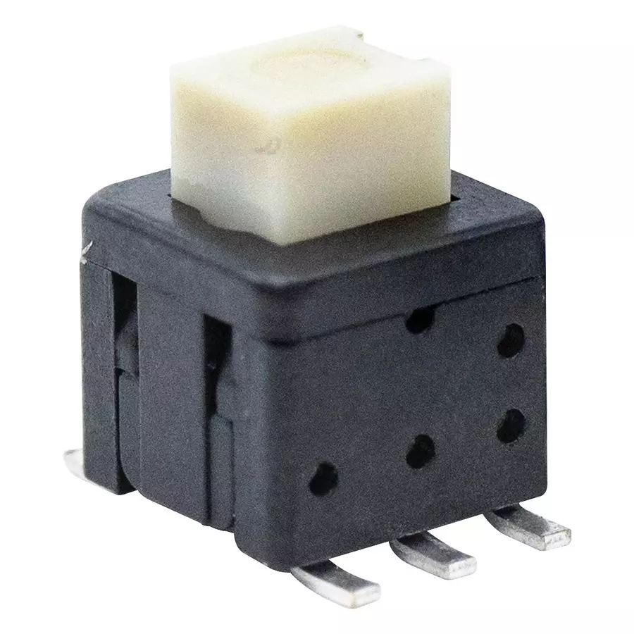E-SWITCH PB SWITCH, DPDT, 0.1A, 30VDC, SMD, TL2233OA