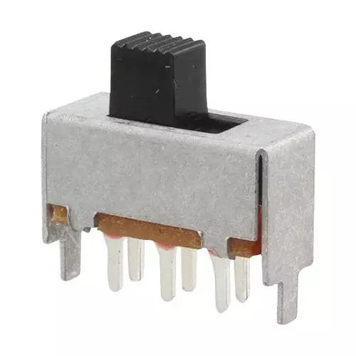 NIDEC COMPONENTS SLIDE SWITCH, DPDT, 1A, 125VAC, TH, MFS201N-9-Z