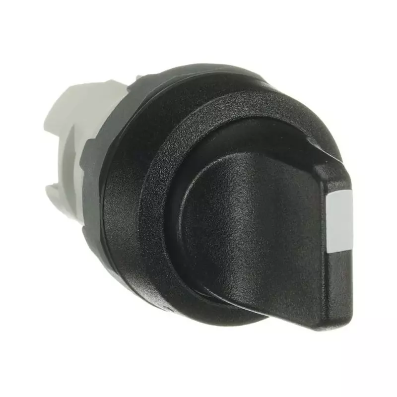 ABB Modular Series 2 Position Selector Switch Head, 22mm Cutout, Black Handle, 1SFA611200R1006M2SS1-10B