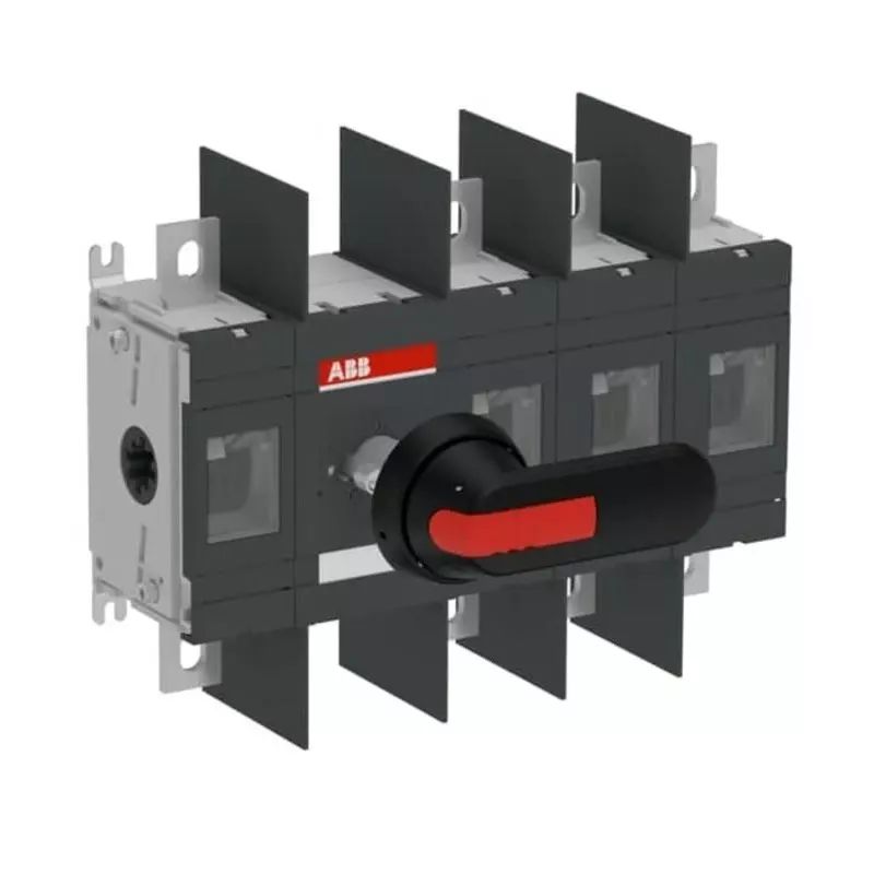 ABB 4P Pole Surface Mount Switch Disconnector - 400A Maximum Current, 220kW Power Rating, IP00, 1SCA022762R6640