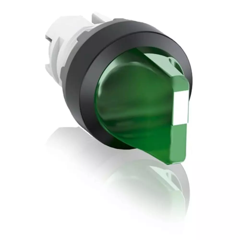 ABB M3SS1 Series 3 Position Selector Switch Head, 22.5mm Cutout, Green Handle, 1SFA611210R1102 M3SS1-11G