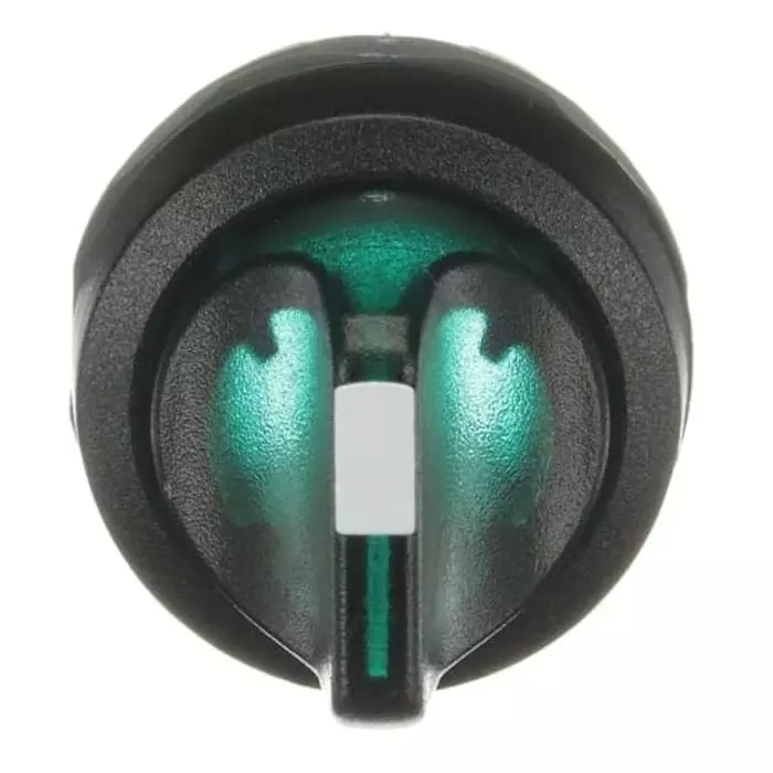 ABB M3SS1 Series 3 Position Selector Switch Head, 22.5mm Cutout, Green Handle, 1SFA611210R1102 M3SS1-11G
