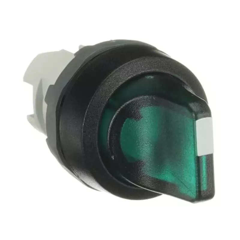 ABB M3SS1 Series 3 Position Selector Switch Head, 22.5mm Cutout, Green Handle, 1SFA611210R1102 M3SS1-11G