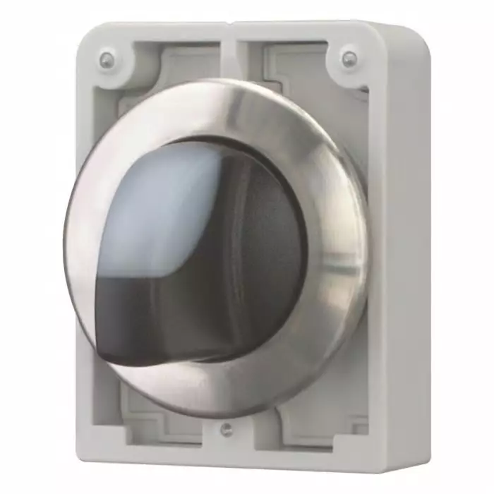 EATON Series M30 Series 3 Position Selector Switch Head, 30 mm Cutout, White Handle, 188075 M30I-FWRLK3-W