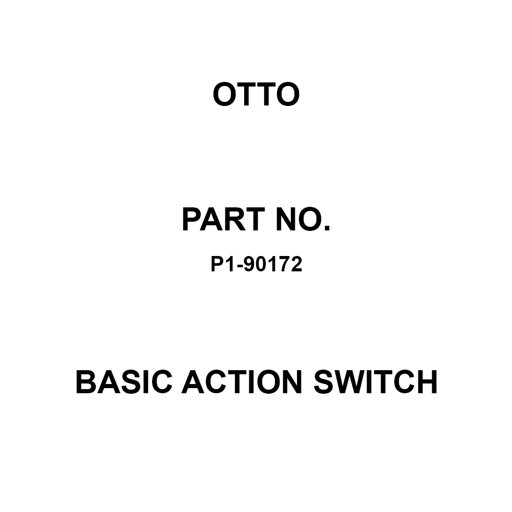 Otto Momentary Basic Action Switch 10 Amp Bushing Mount, P1-90172