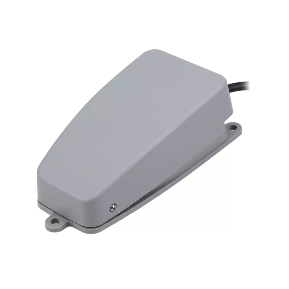 FTC Foot Switch Aluminium Die Cast 10 A 220 V 1NO+1NC Auxiliary Contacts Grey, FS2 (Pack of 10 Pcs)