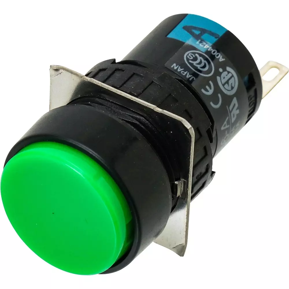 IDEC A6 Series Push Button Switch (Round Protrusion Type) 1C Non-Illuminated , Ab6M-A1G