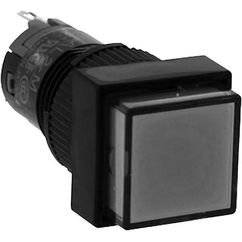 IDEC A2 Series Illuminated Push Button Switch Indicator (Square) 12 Mm Mounting Hole Diameter, Al2Q-P1Py