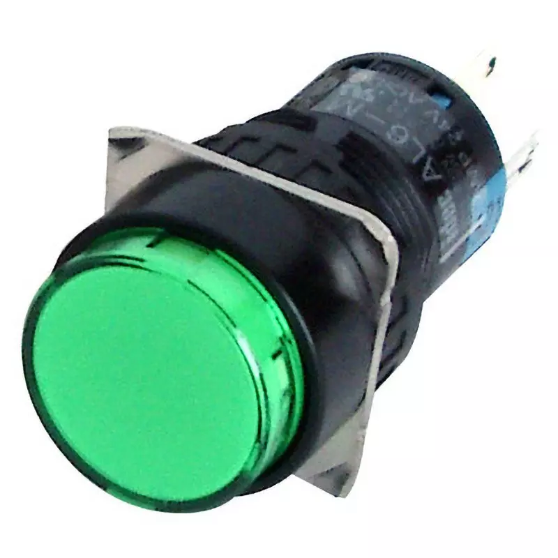IDEC A6 Series Illuminated Pushbutton Switch (Round) 1C Solder Terminal Led, Al6M-M11G
