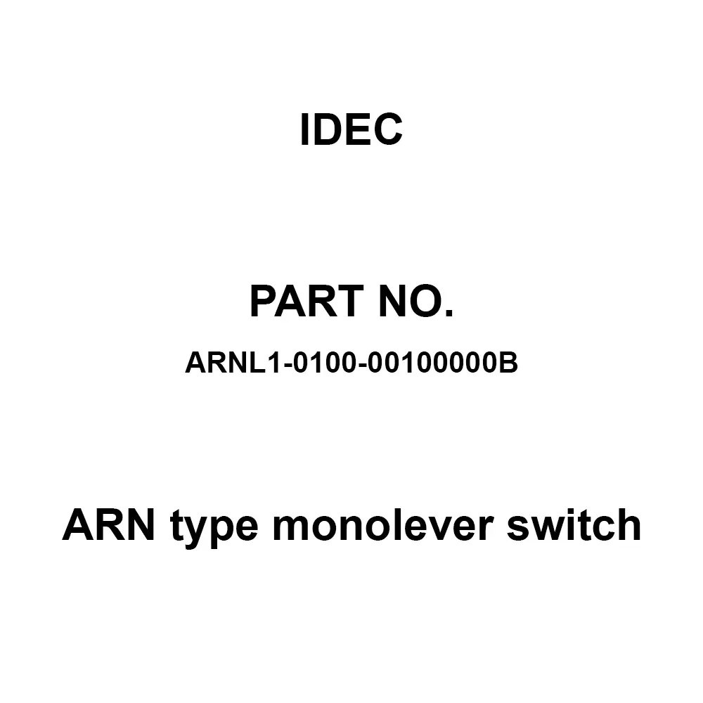 IDEC ARN type monolever switch With Interlock 600 V, ARNL1-0100-00100000B
