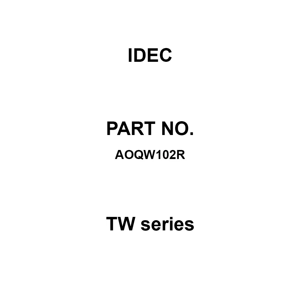 IDEC TW Series 2B M3.5 Screw Terminal 600 V, AOQW102R