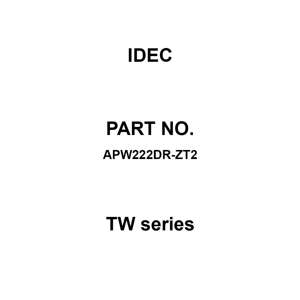IDEC TW Series 600 V M3.5 Screw Terminal 100 MΩ or more (DC500V mega), APW222DR-ZT2