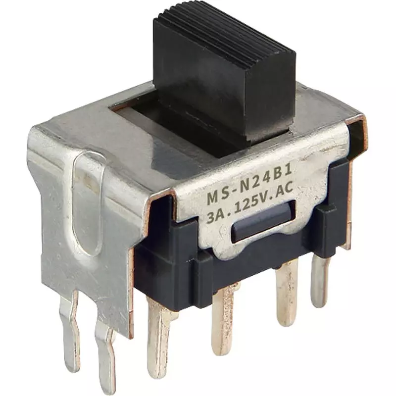 NKK SWITCHES Slide Switch Single Pole, MS-N24B1A