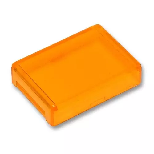 APEM LENS, RECTANGULAR, AMBER, A0161C (Pack of 10)