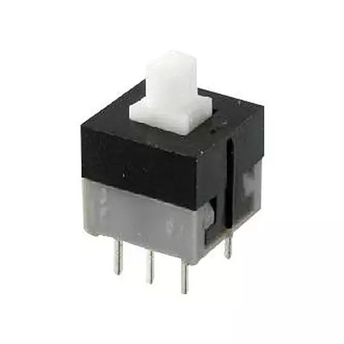 APEM PUSH BUTTON SW, DPDT, 0.1A, 30VDC, THT, MHPS2283