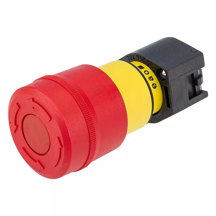 EAO ACTUATOR, 22.5MM EMERGENCY PB SWITCH, 704.064.2A