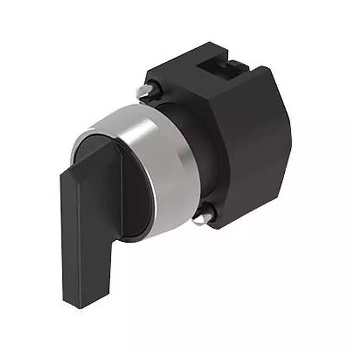 EAO SELECTOR SWITCH ACTUATOR, 2POS, BLACK, 704.101.0