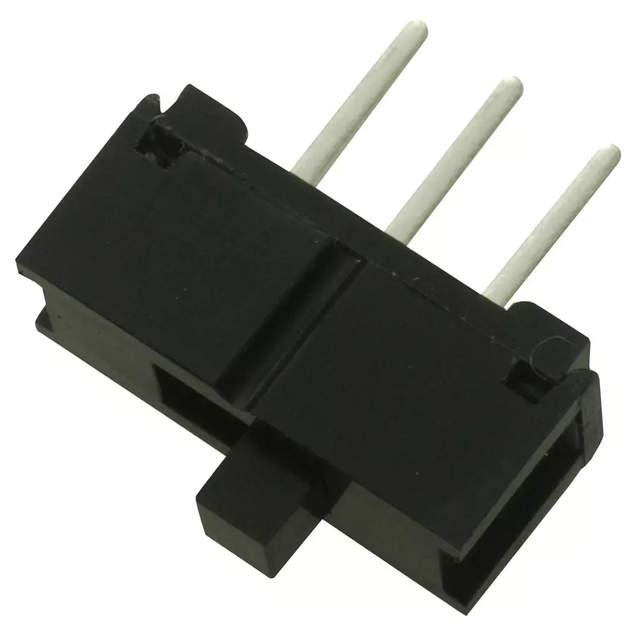 E-SWITCH SLIDE SWITCH, SPDT, 0.2A, 30VDC, THT, EG1218 (Pack of 10)