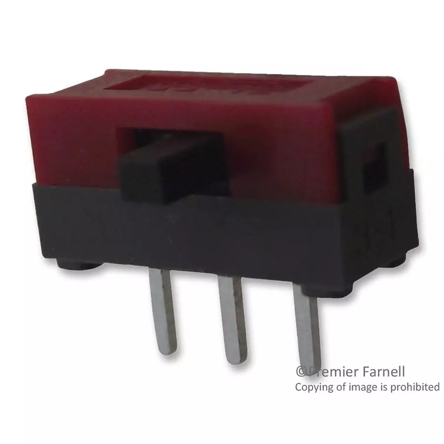 NKK SWITCHES SWITCH, SPDT, R/A, 0.1A, 30VDC, THT, SS12SDH2