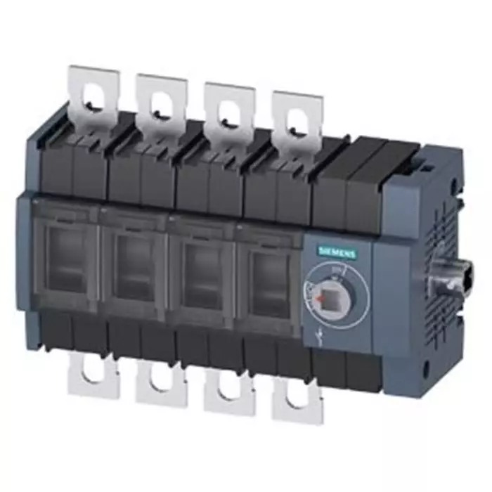 Siemens 4 Pole DIN Rail Switch Disconnector - 200A Maximum Current, 110kW Power Rating, IP00, IP20, 3KD3644-0NE40-0