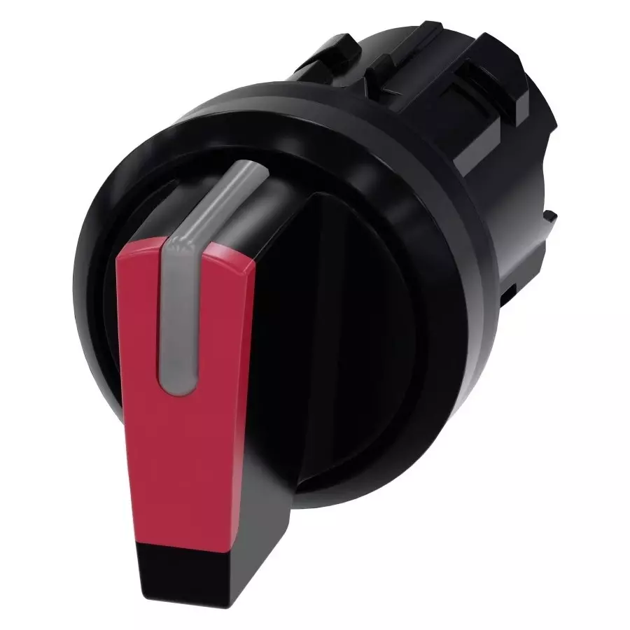 Siemens SIRIUS ACT 3SU10 Series 3 Position Selector Switch Head, 22mm Cutout, 3SU1002-2BN20-0AA0