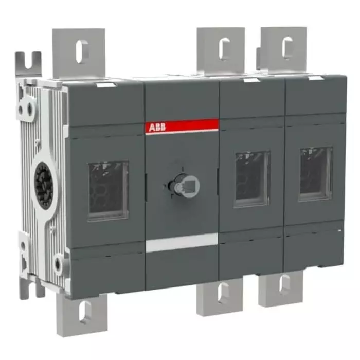 ABB 3P Pole Surface Mount Switch Disconnector - 1250A Maximum Current, 710kW Power Rating, IP00, 1SCA101552R1001