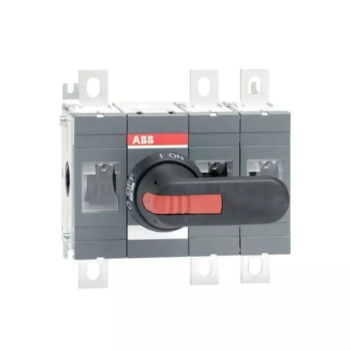 ABB OT Pole Base Mounting Switch Disconnector - 400A Maximum Current, 400kW Power Rating, IP65, 1SCA022727R5750 OT400E12P