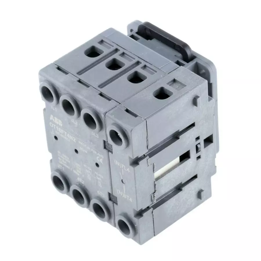 ABB 4P Pole Panel Mount Non Fused Isolator Switch - 16A Maximum Current, 7.5kW Power Rating, IP20, OT16FT4N21SCA105711R1001
