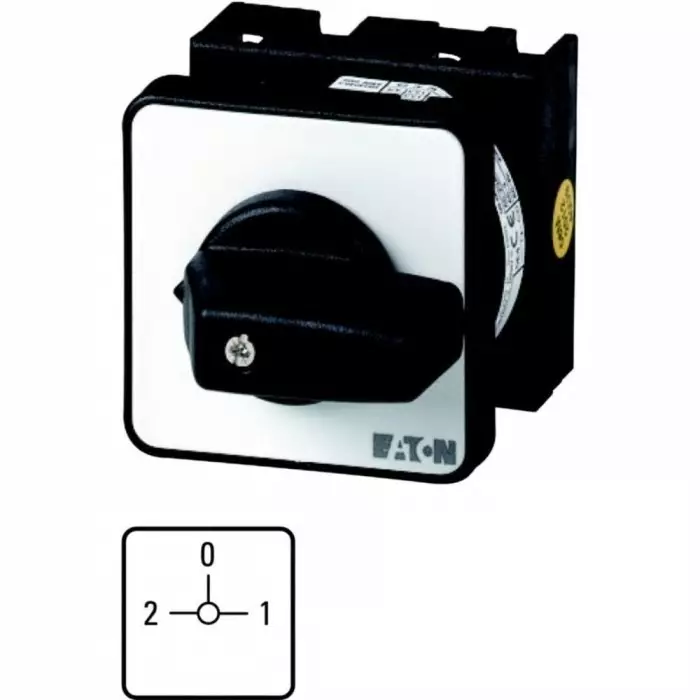 EATON 3P 3 Position 90° Motor Reversing Cam Switch, 690 V (Volts), 20A, Toggle Actuator, 012979 T0-3-15190/E
