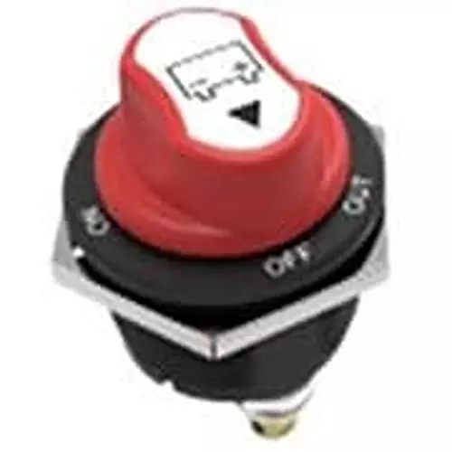 Shin Chin Panel Mount Battery Switch SPST Non-Illuminated 200 Amp, 112-A23-8B