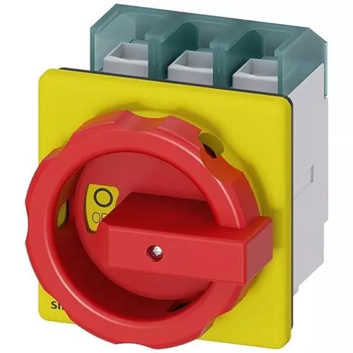 Siemens Panel Mount Discon Switch 3PST Non-Illuminated 125 Amp, 982-3LD28040TK53